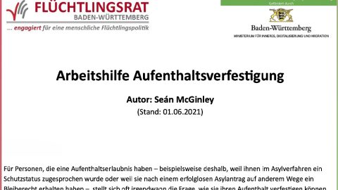 Arbeitshilfe Aufenthalt verfestigen