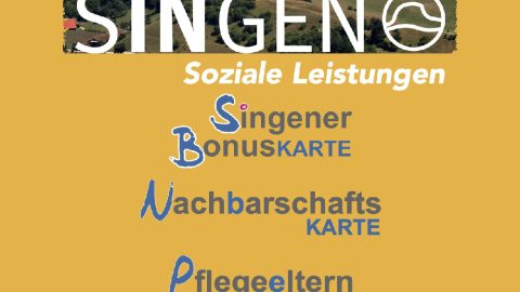 Soziale Leistungen mit Singener Bonuskarte