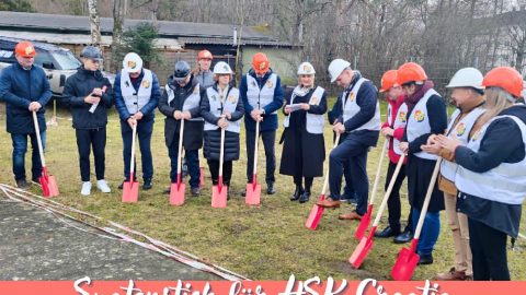 Spatenstich für das Vereinsheim des HSK Croatia