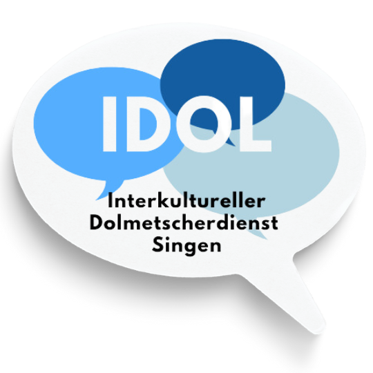 IDOL klein transparent Sprechblase