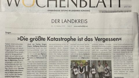 Spendenaktion für Afghanistan