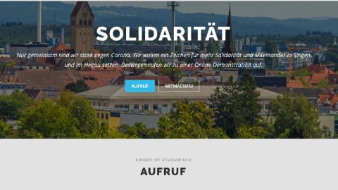Online Demonstration: Singen solidarisch