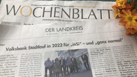 Volksbank Stadtlauf 2022 für Verein inSi