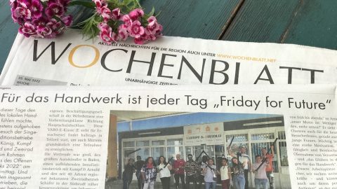 Geflüchtete beim Tag des Offenen Handwerks